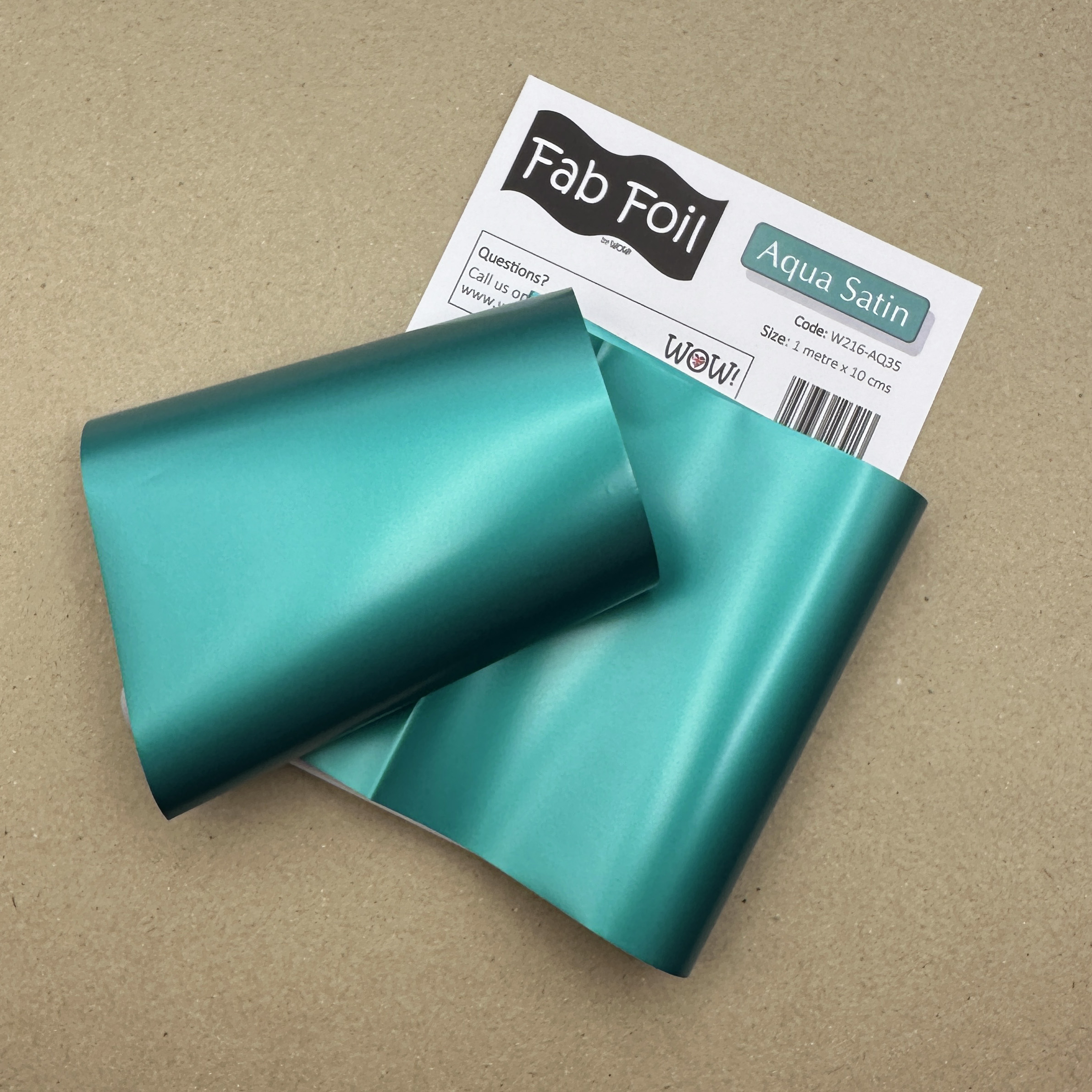 Fab Foil Aqua Satin