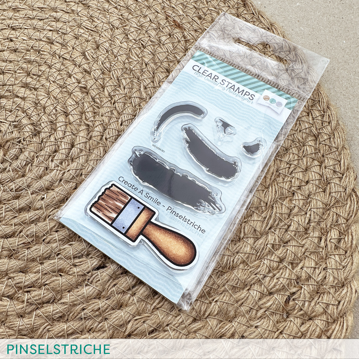 Stempel A8 Pinselstriche